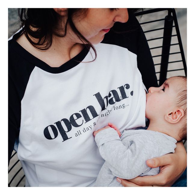 Open Bar Breastfeeding T-shirt White