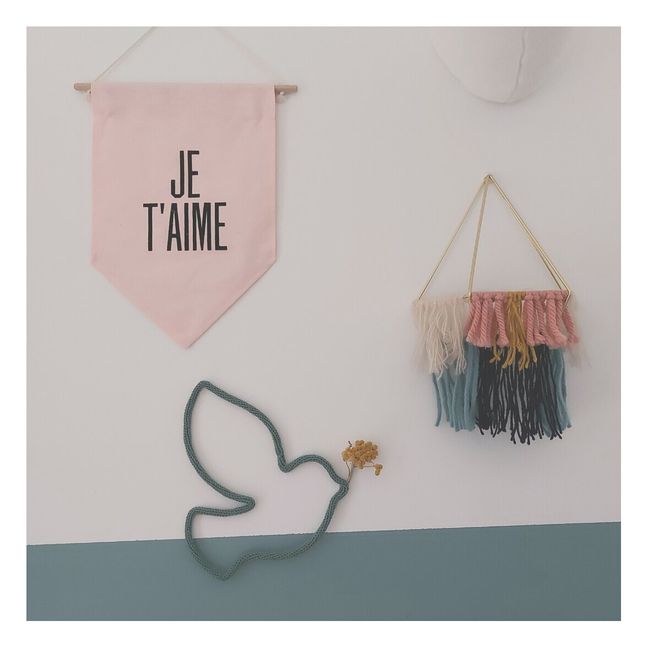 Knitted Wall Decoration - Dove | Celadon