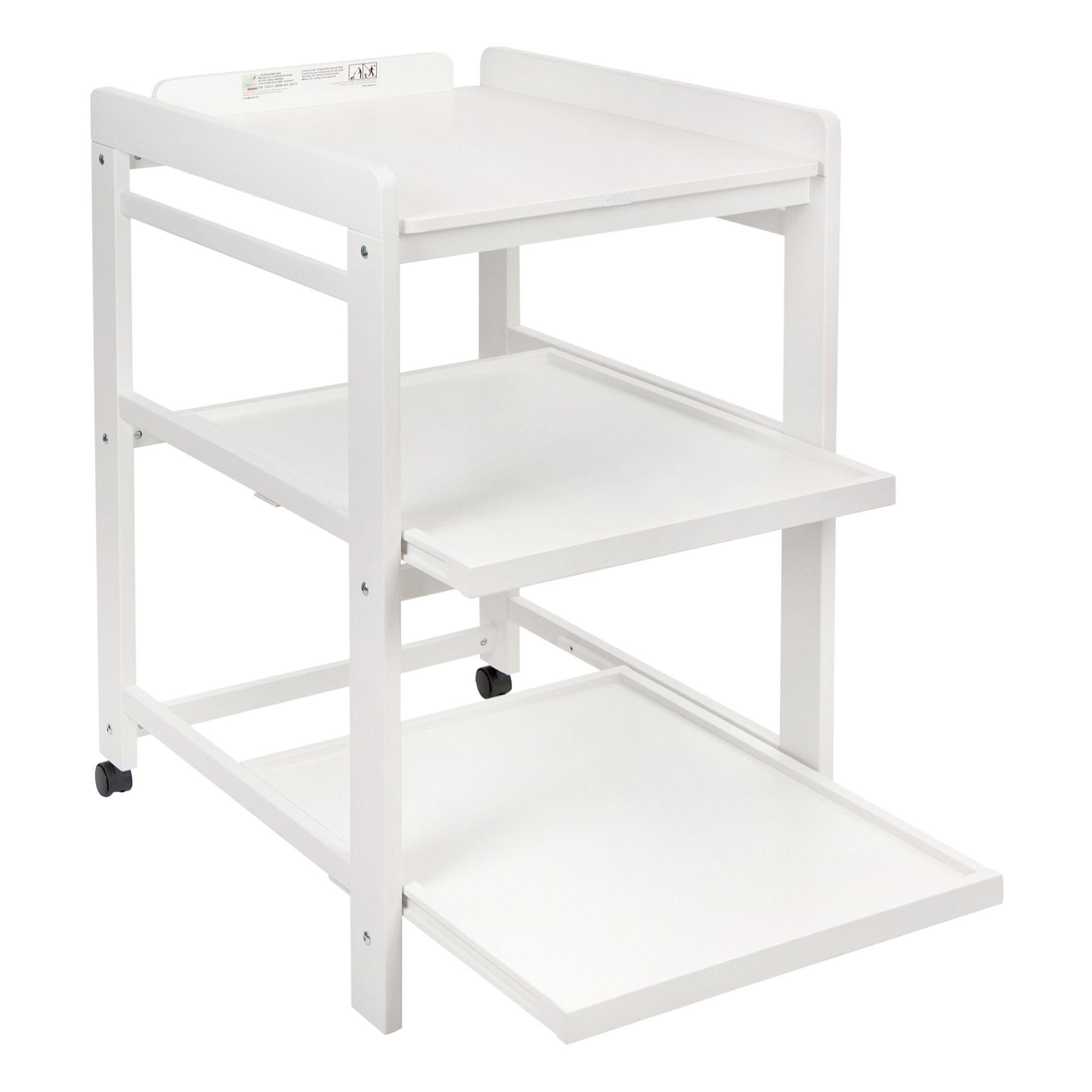 Comfort Changing Table removable shelves White Quax Design Baby