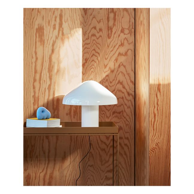 Lampada da terra, modello: Pao, in vetro opalino | Bianco