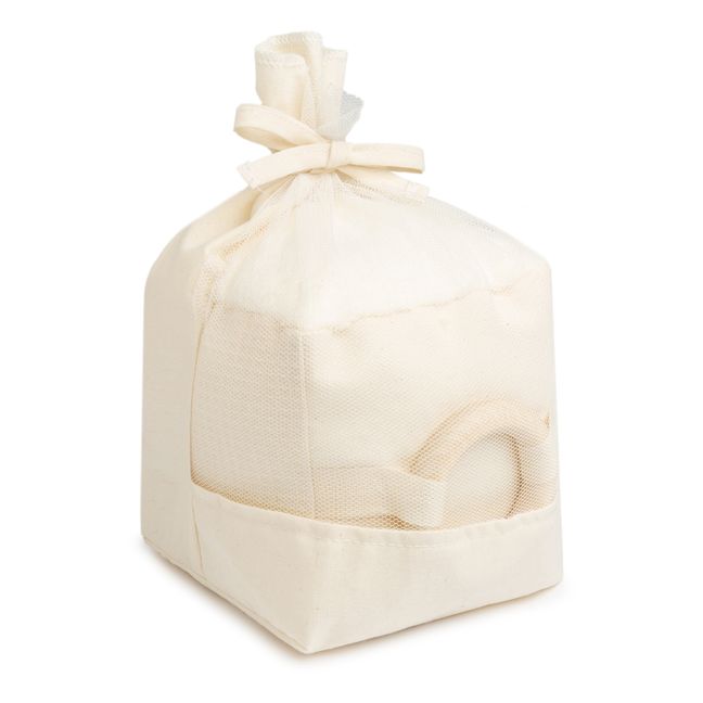 Cubo sensorial de algodón | Crema
