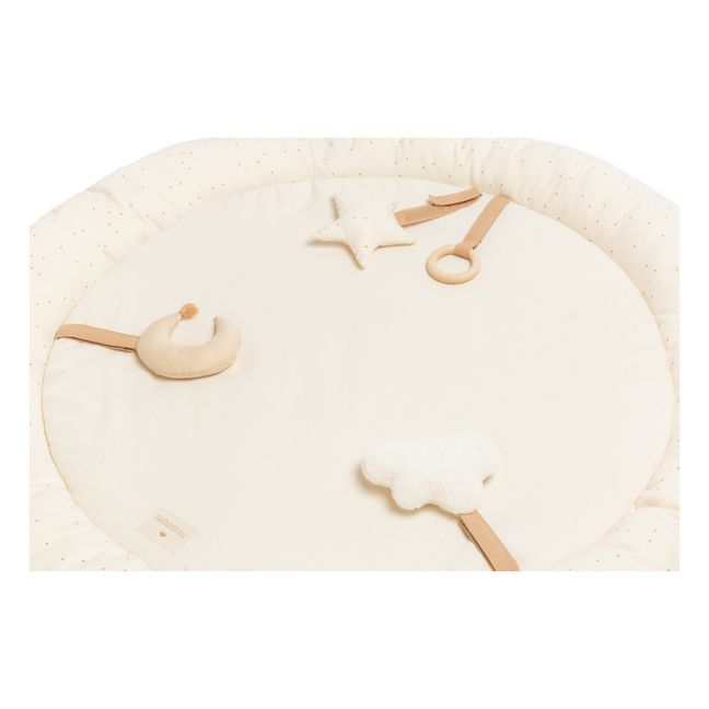 Organic Cotton Growing Green Early Learning Play Mat D100cm | Cream