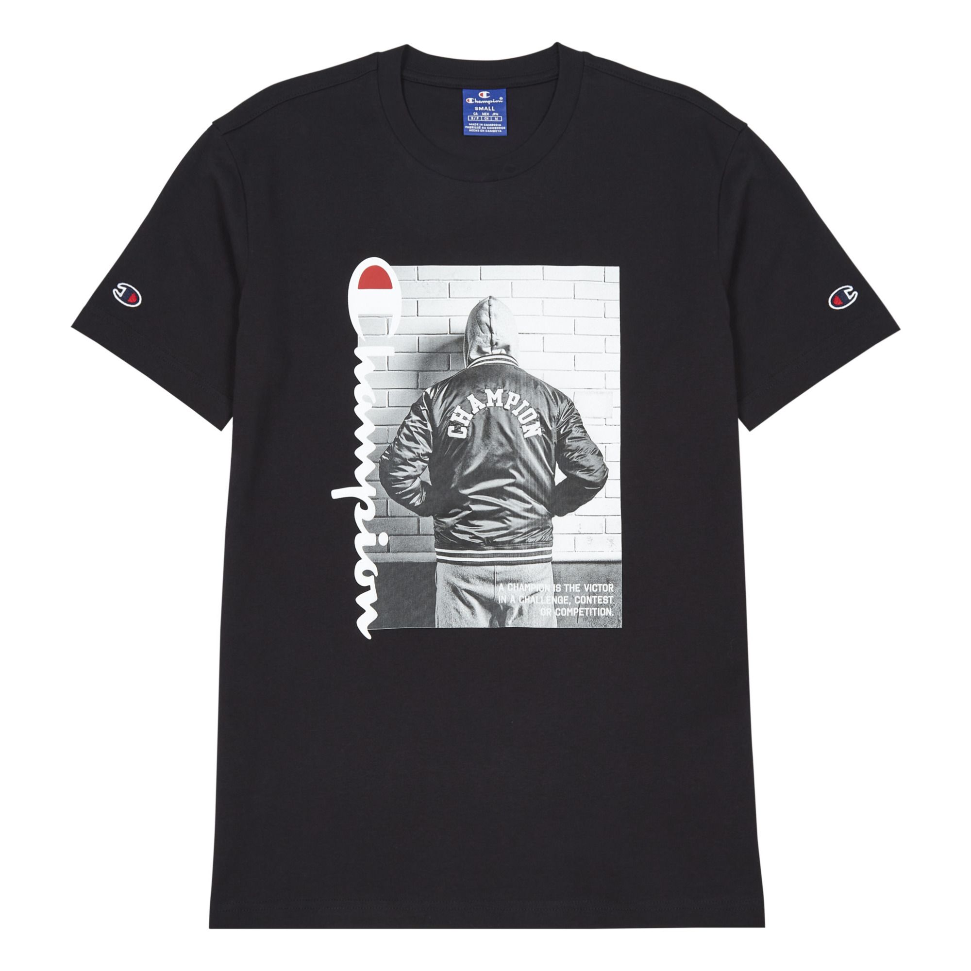 Champion - T-shirt Uni - Homme - Noir