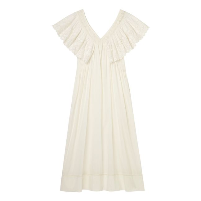 Robe de Nuit Camelia - Collection Femme  | Blanc cassé