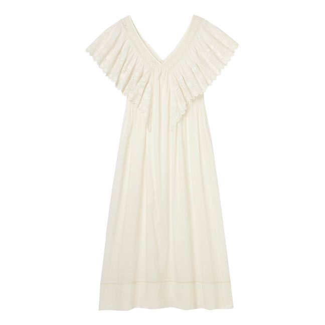 Robe de Nuit Camelia - Collection Femme  | Blanc cassé