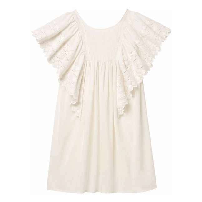 Camicia da notte Hibiscus | Ecru