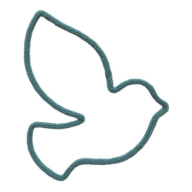 Knitted Wall Decoration - Dove | Celadon