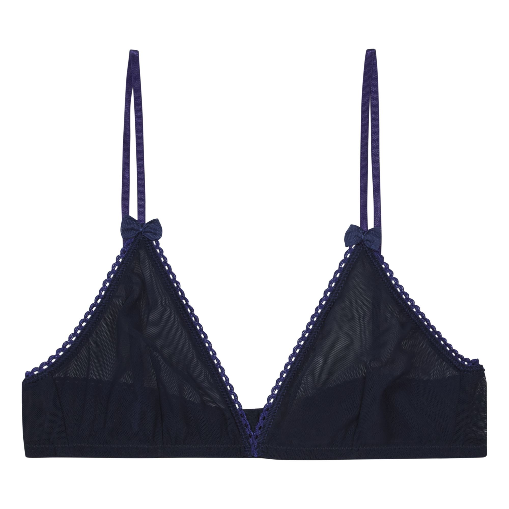 Momoni - Soutien-gorge Amethist Tulle - Femme - Bleu nuit