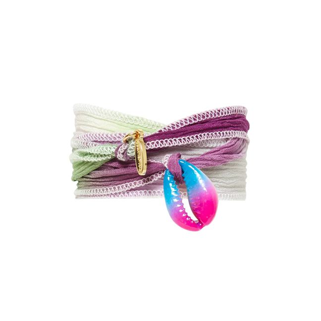 Shell Silk Bracelet | Purple