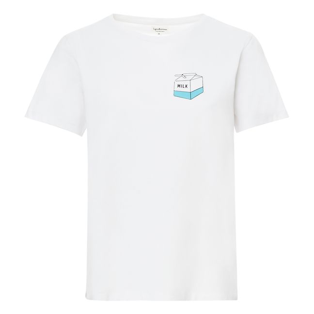 Still T-Shirt Take away milk | Weiß