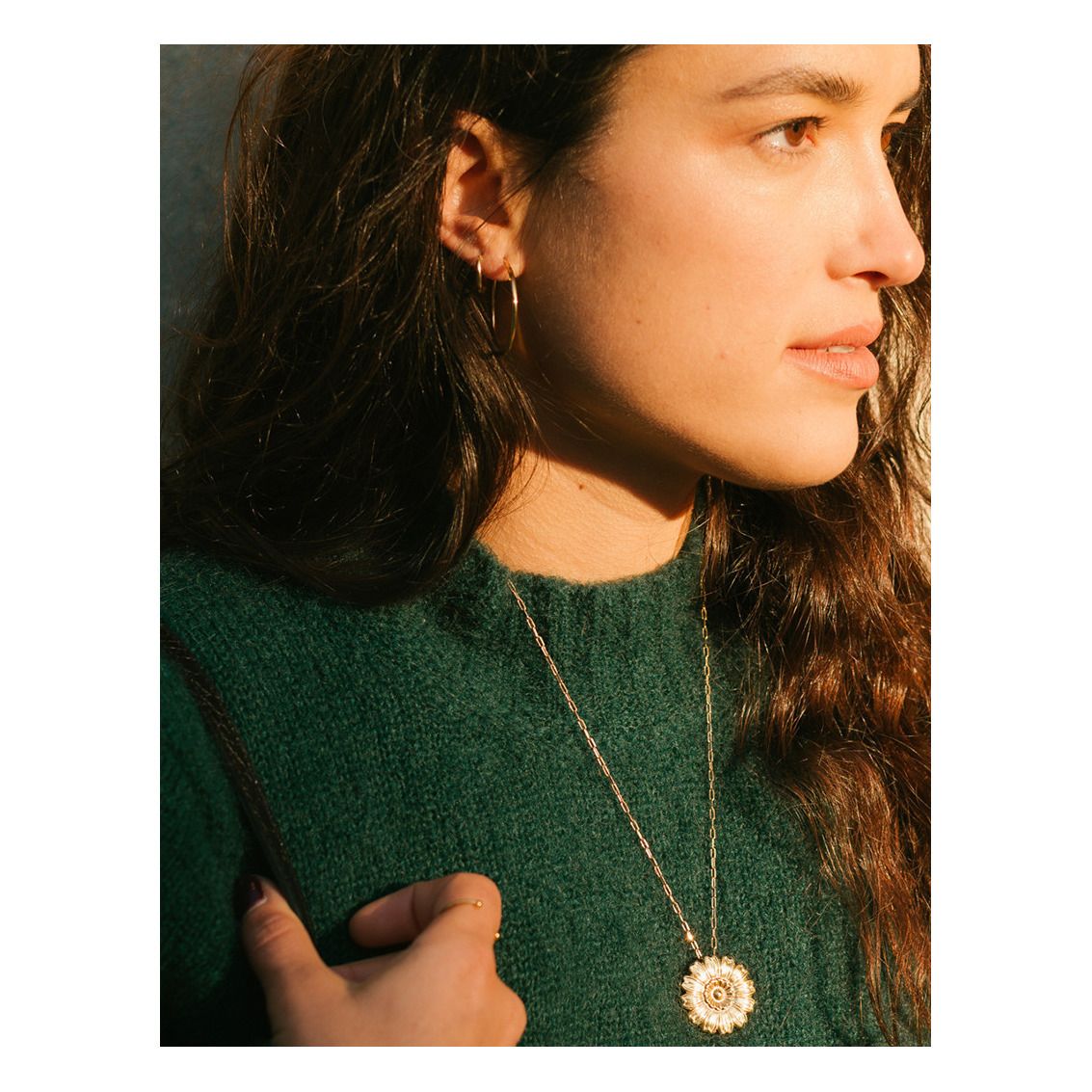 Augustine Large Hoops | Gold