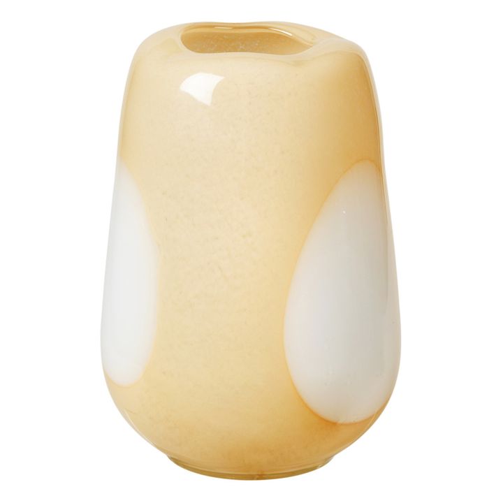 Jarrón de cristal Ada | Amarillo palo- Imagen del producto n°0