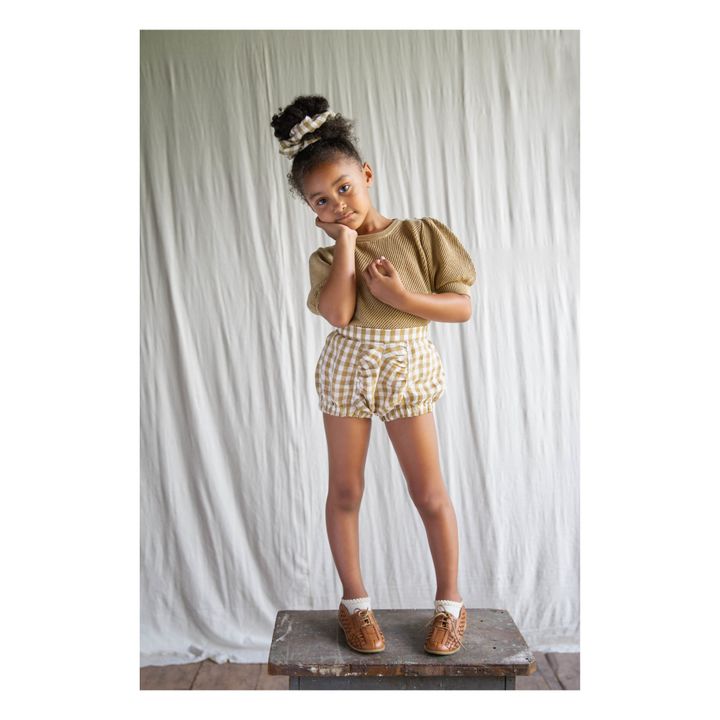 Linen Romper | Brown