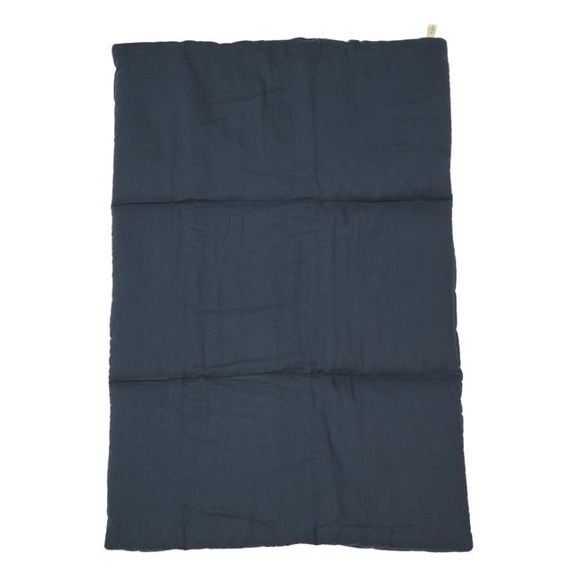 Deckbett Chambray aus Baumwolle 65x95 cm | Navy