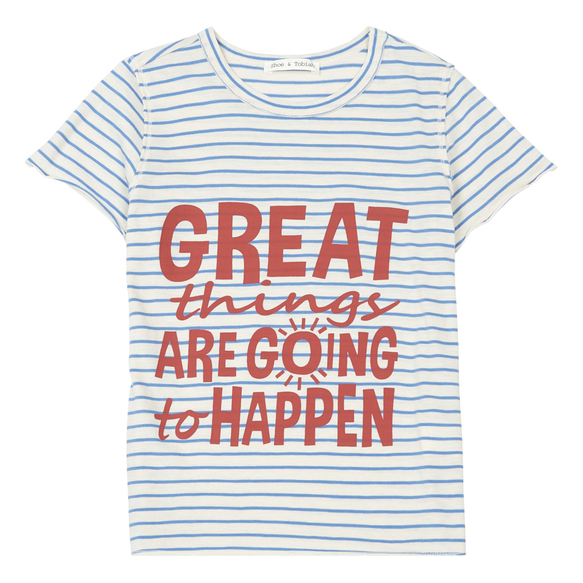 Zhoe & Tobiah - T-Shirt Rayé - Garçon - Bleu