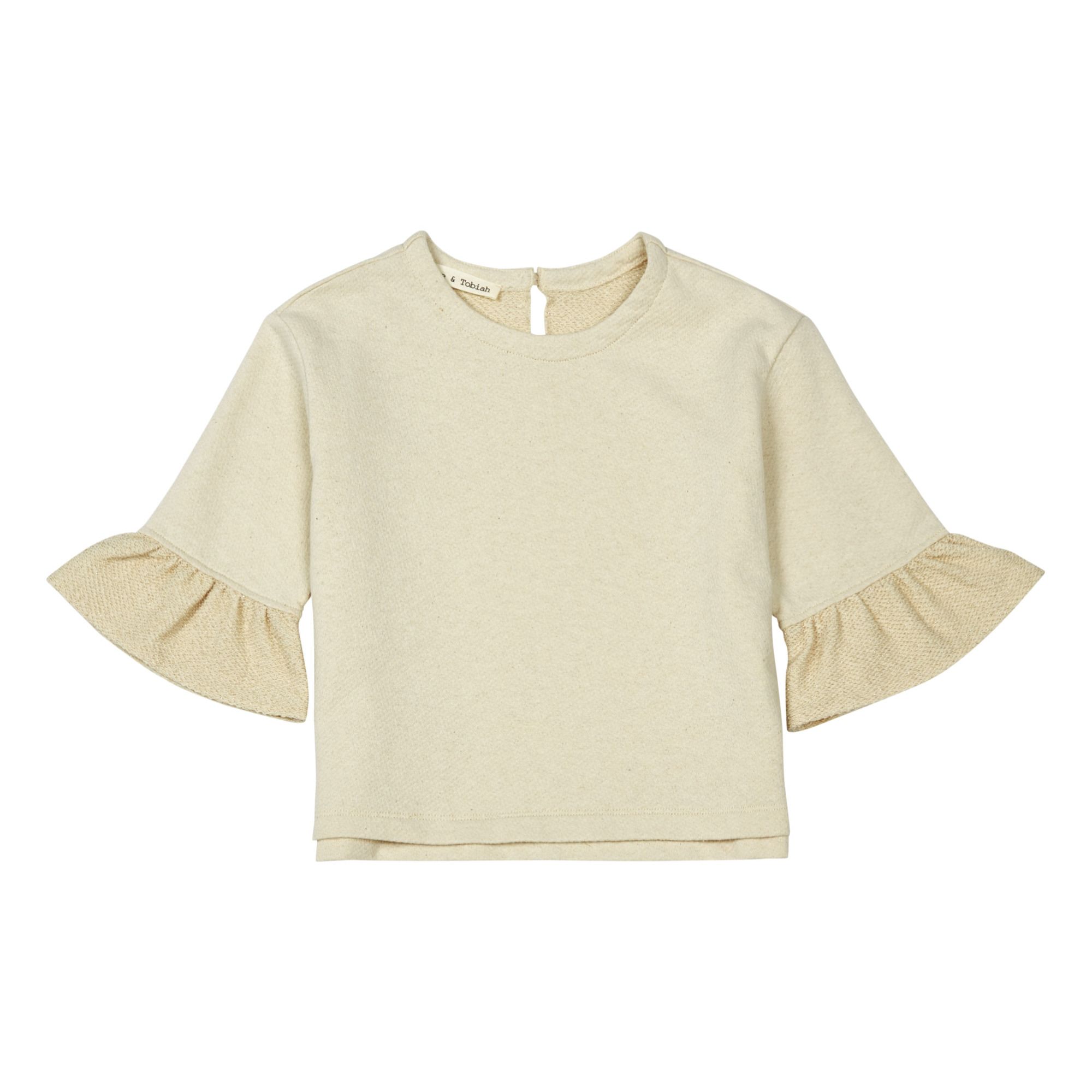 Zhoe & Tobiah - Sweat Volants Lurex - Fille - Ecru