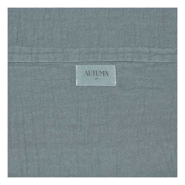 Mantel individual Punto Jacquard de algodón orgánico Gris azulado