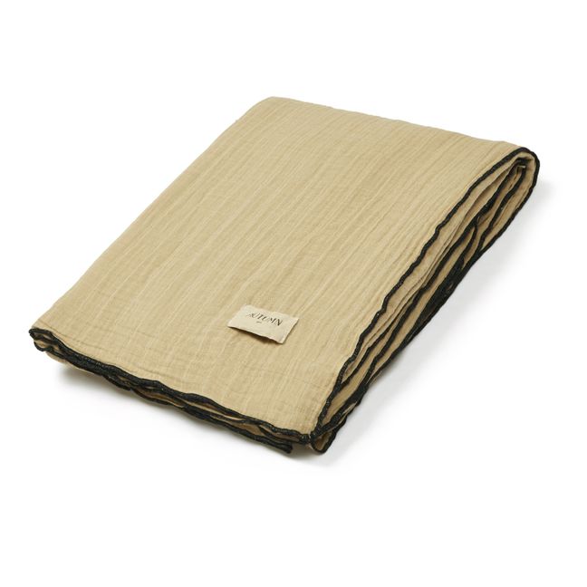 Tischdecke Muslin aus Bio-Baumwollmuslin | Sandfarben