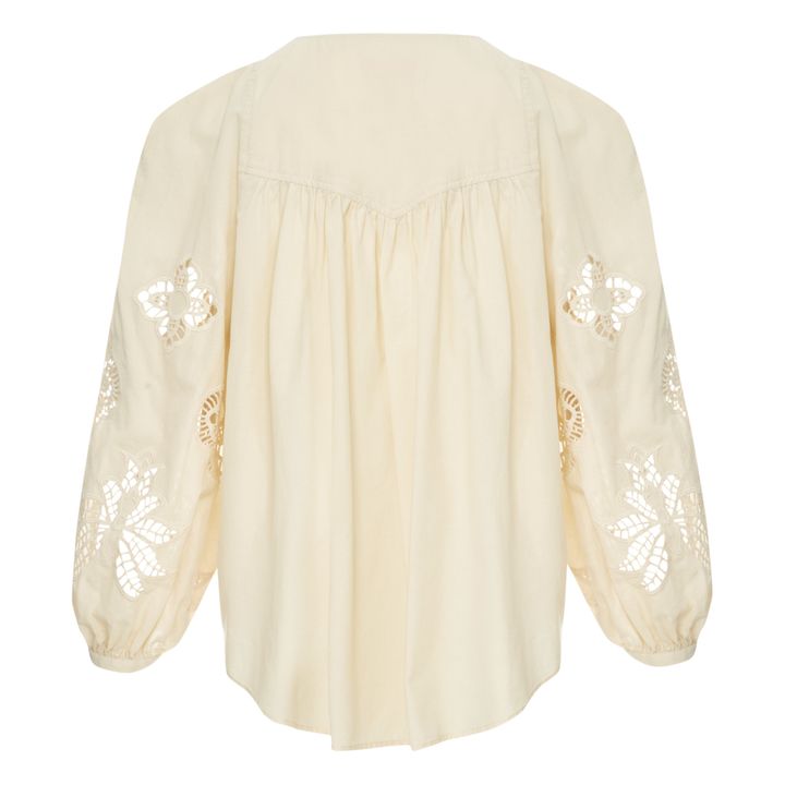 English Embroidered Blouse | Ecru