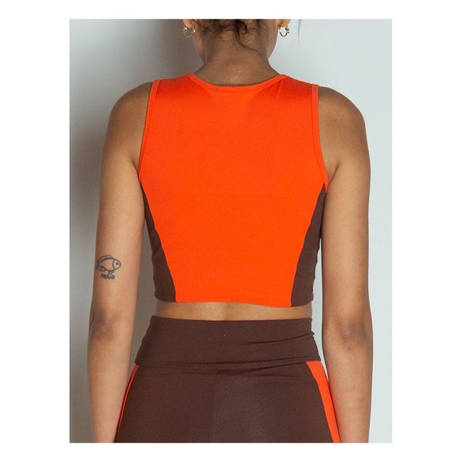 Transcend Crop Top  | Brown