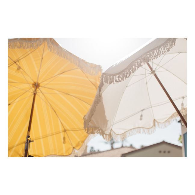 Ombrellone con frange, modello: Premium | Giallo