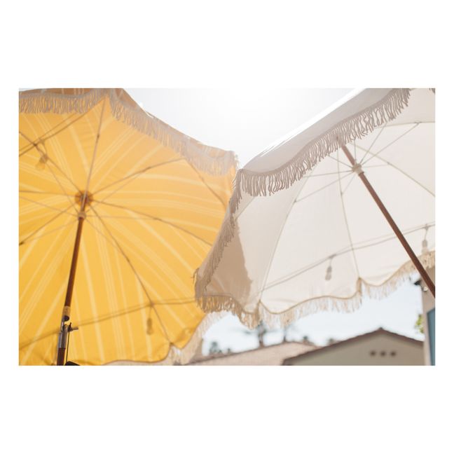 Parasol frangé Premium | Jaune