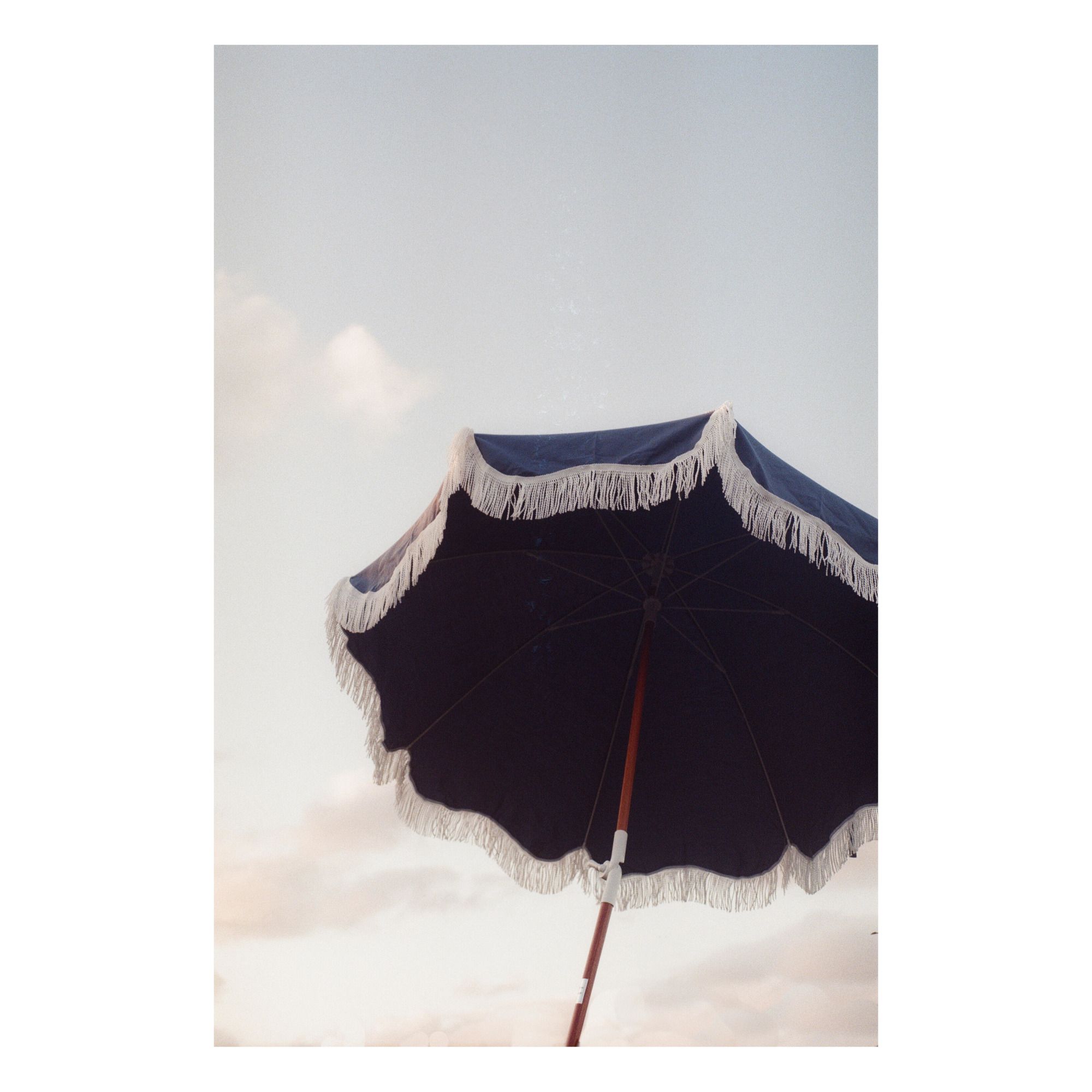 Parasol frangé Holiday Bleu- Image produit n°1
