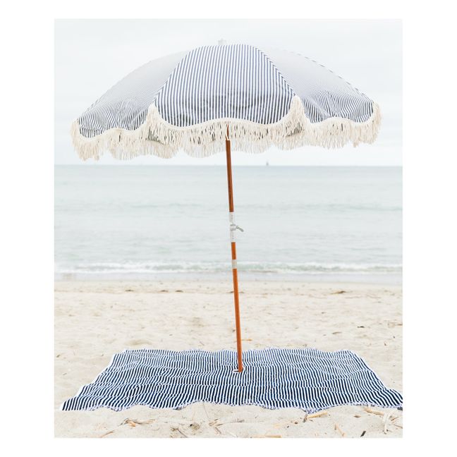 Asciugamano da spiaggia con foro | Blu marino