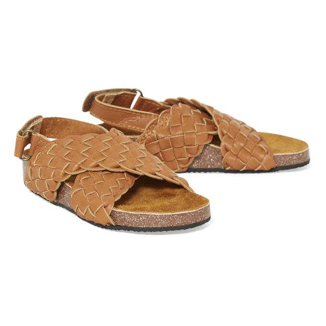 Braided Stockholm Sandals  | Camel