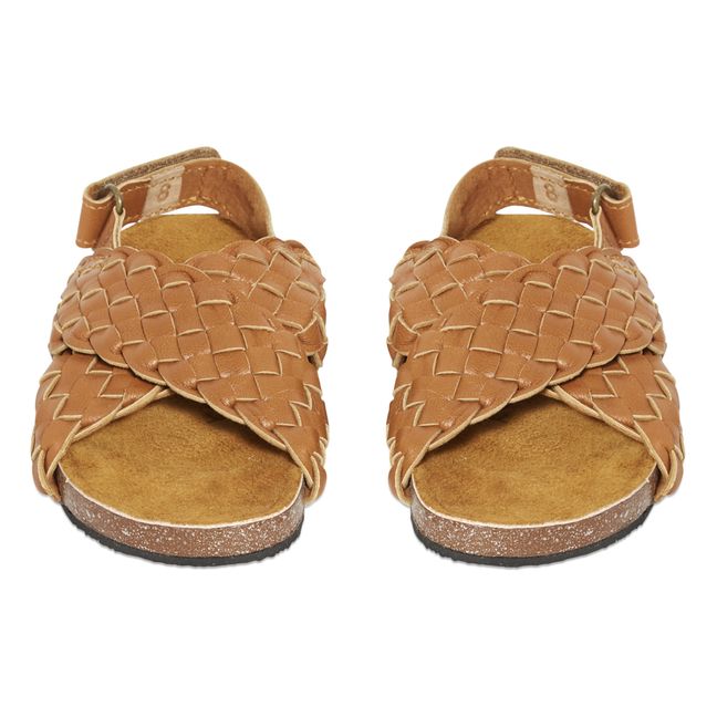 Braided Stockholm Sandals  | Camel