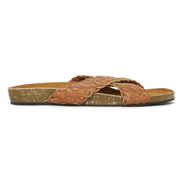 Sandales Tressées Stockholm - Collection Femme  | Camel