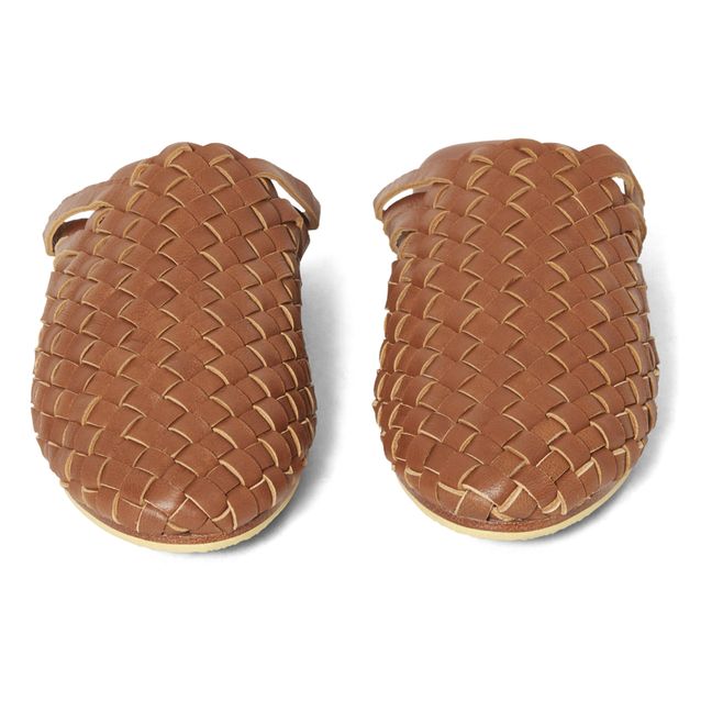 Mules Trenzado - Colección Mujer  | Camel