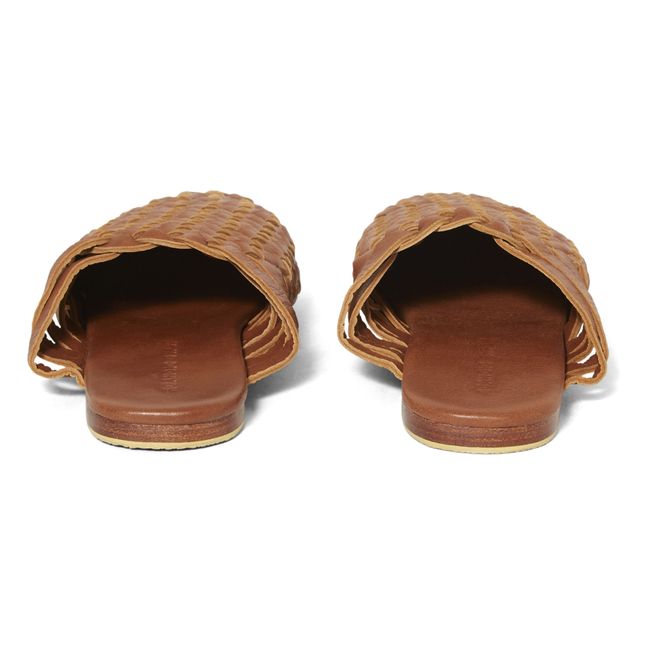 Mules Tressées - Collection Femme  | Camel
