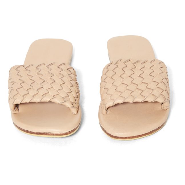 Sandalias Trenzado Slides - Colección Mujer - Natural
