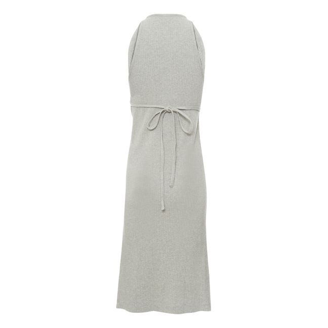 Ribbed Cleat Dress  Grey