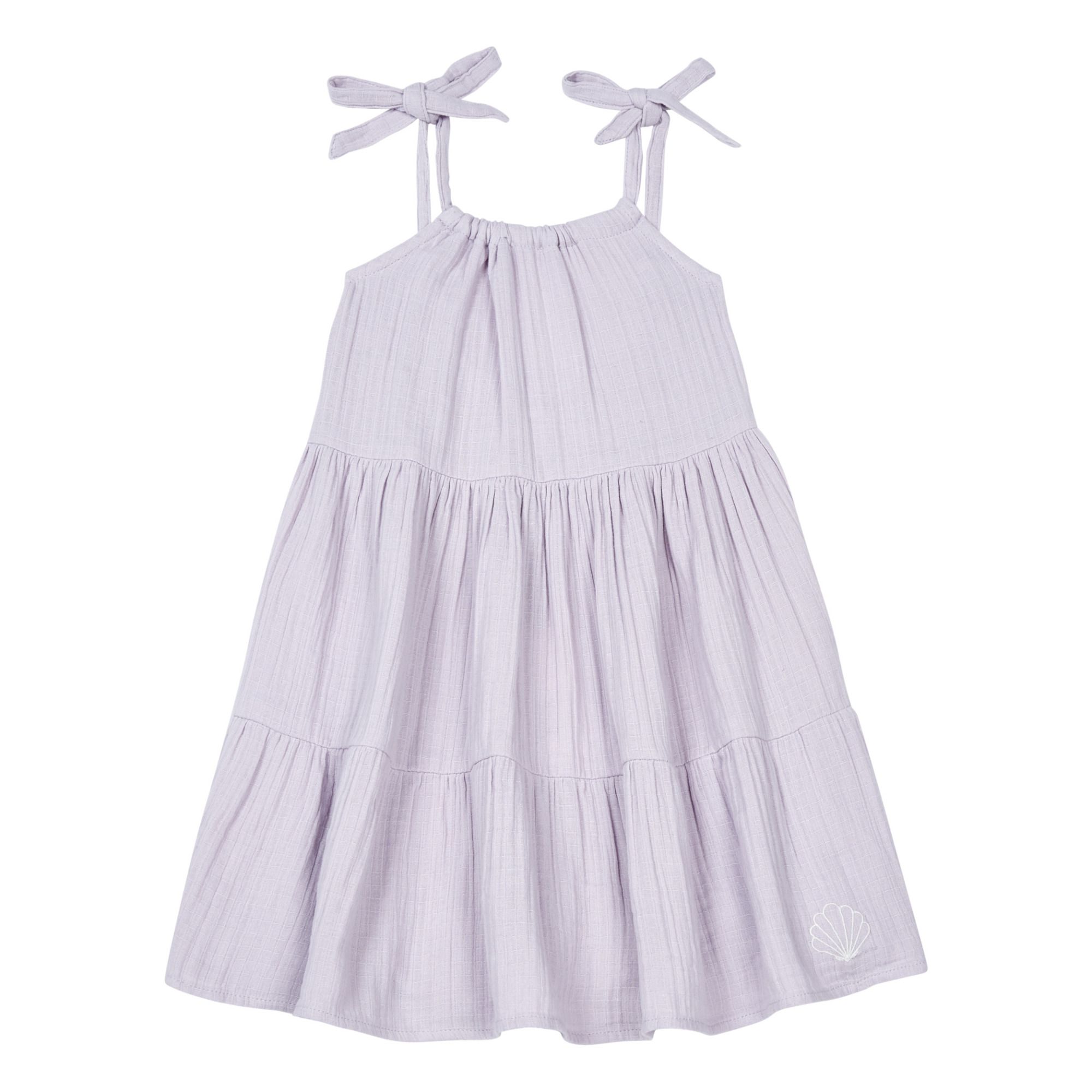 Hundred Pieces - Robe Gaze De Coton Super Natural - Fille - Lilas