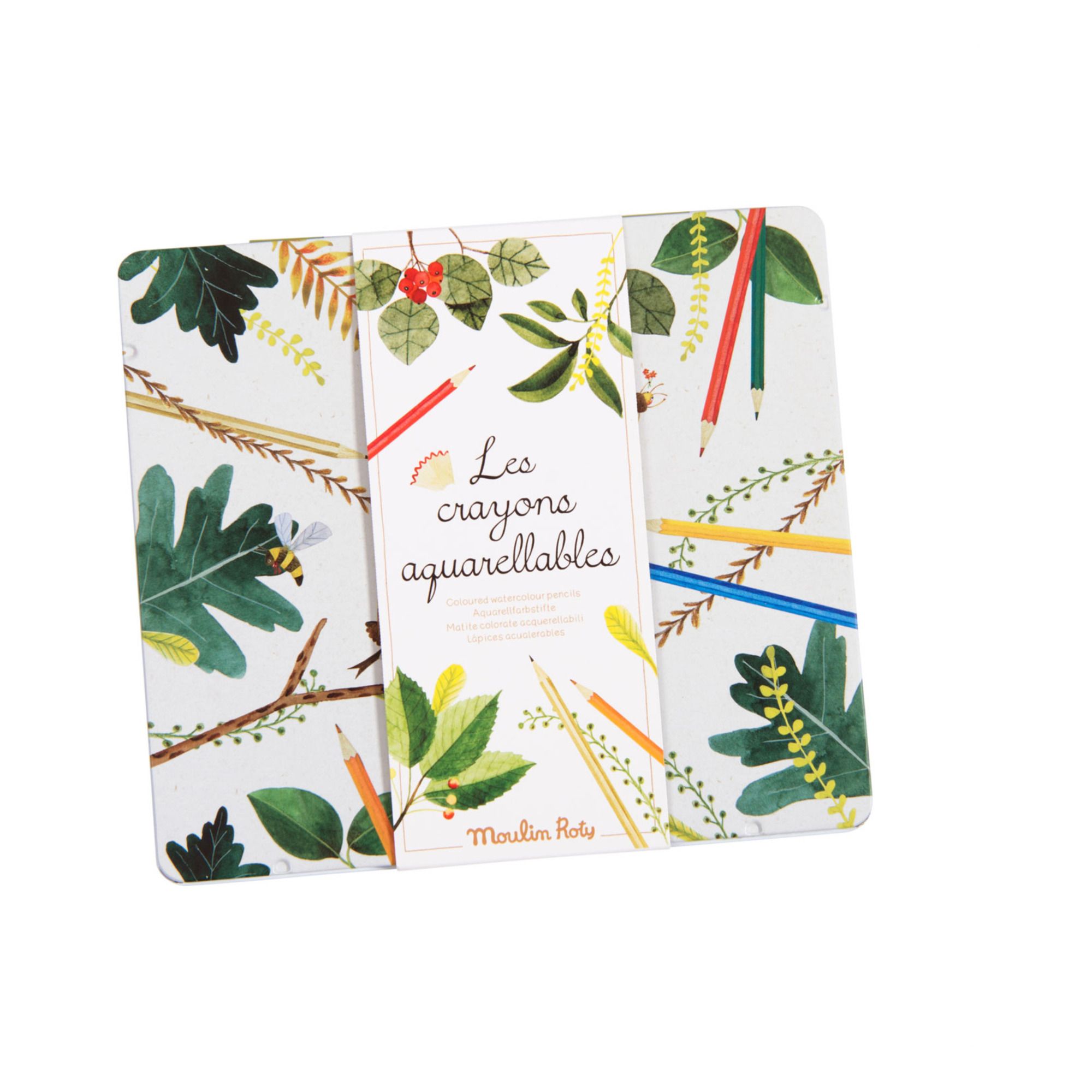 Moulin Roty - Boîte 24 crayons aquarellables - Multicolore