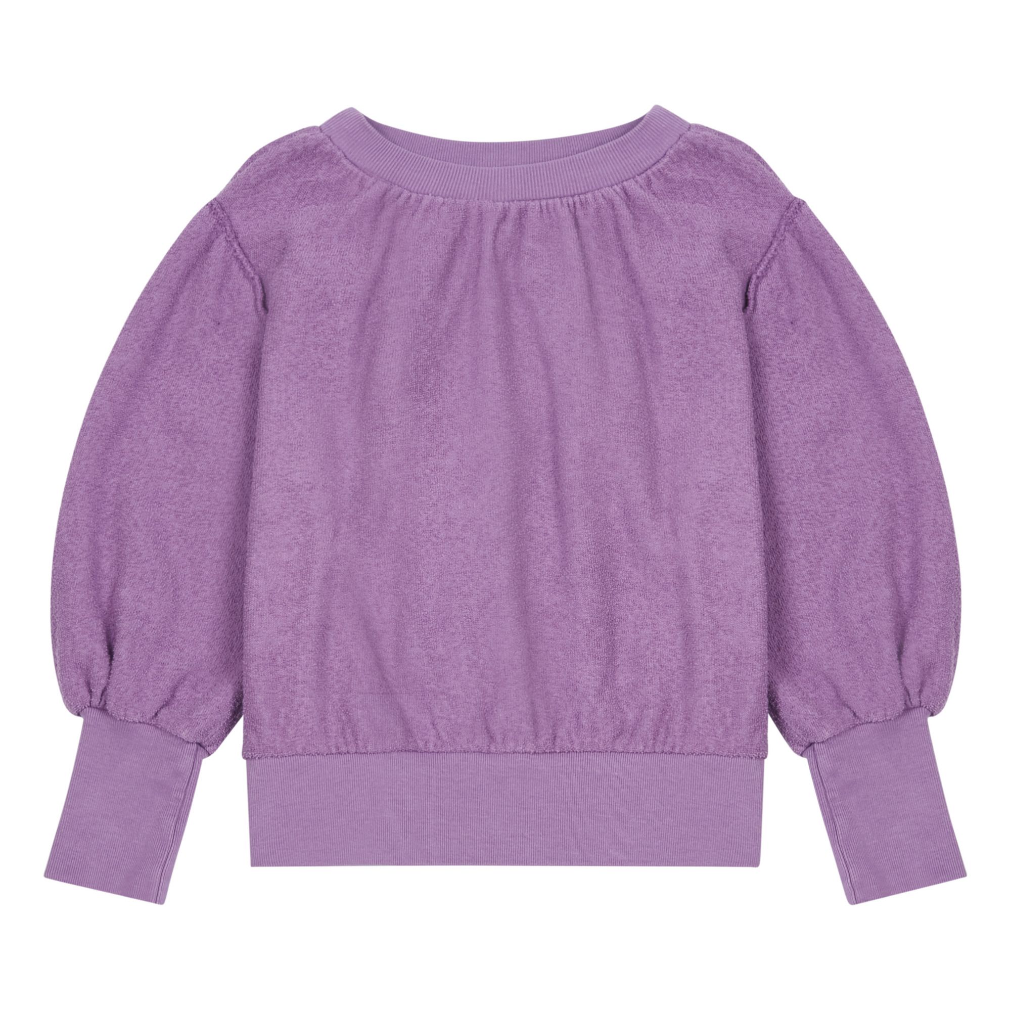 Longlivethequeen - Collaboration Longlivethequeen x Smallable - Sweat Coton Bio - Fille - Violet