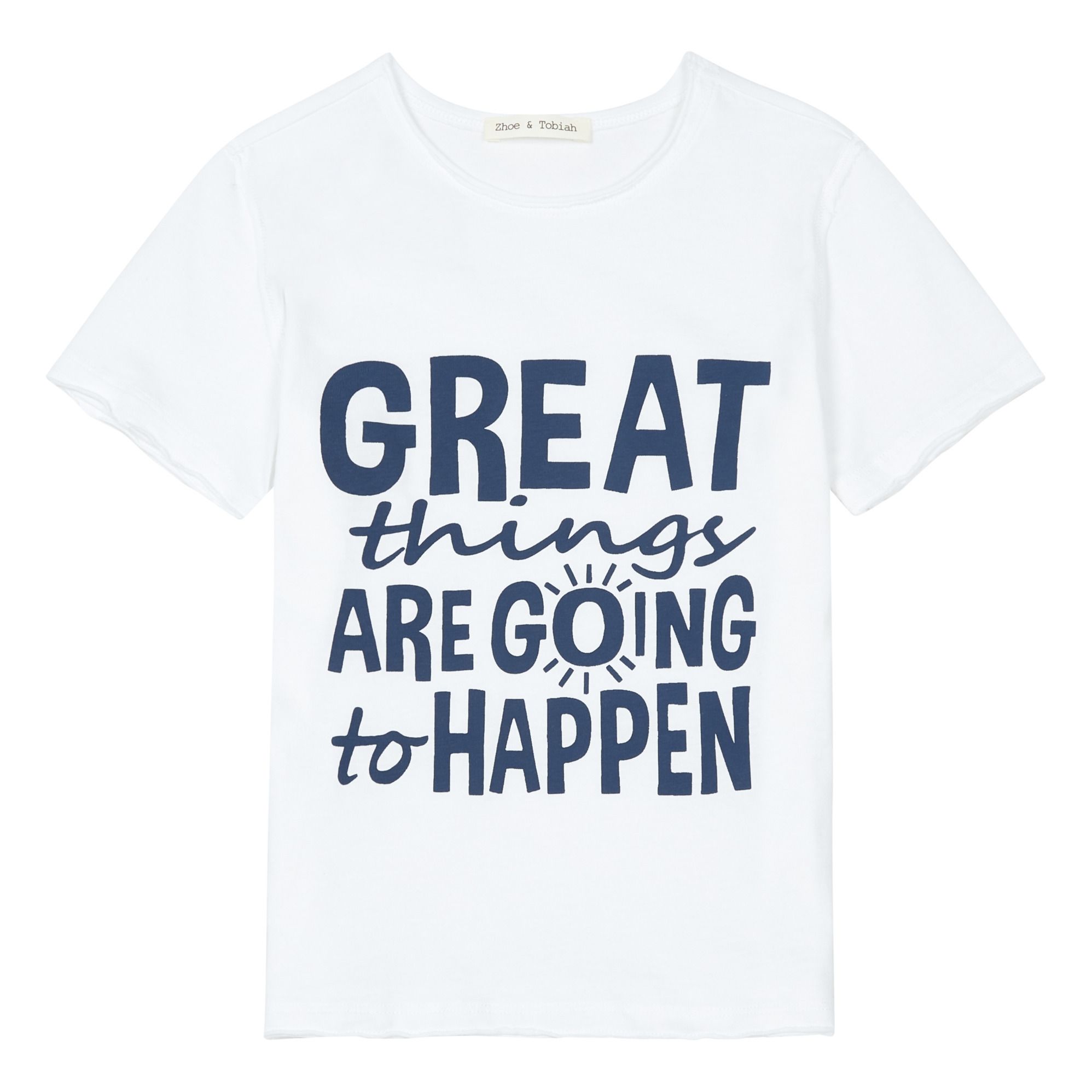Zhoe & Tobiah - T-Shirt Great Things - Garçon - Blanc