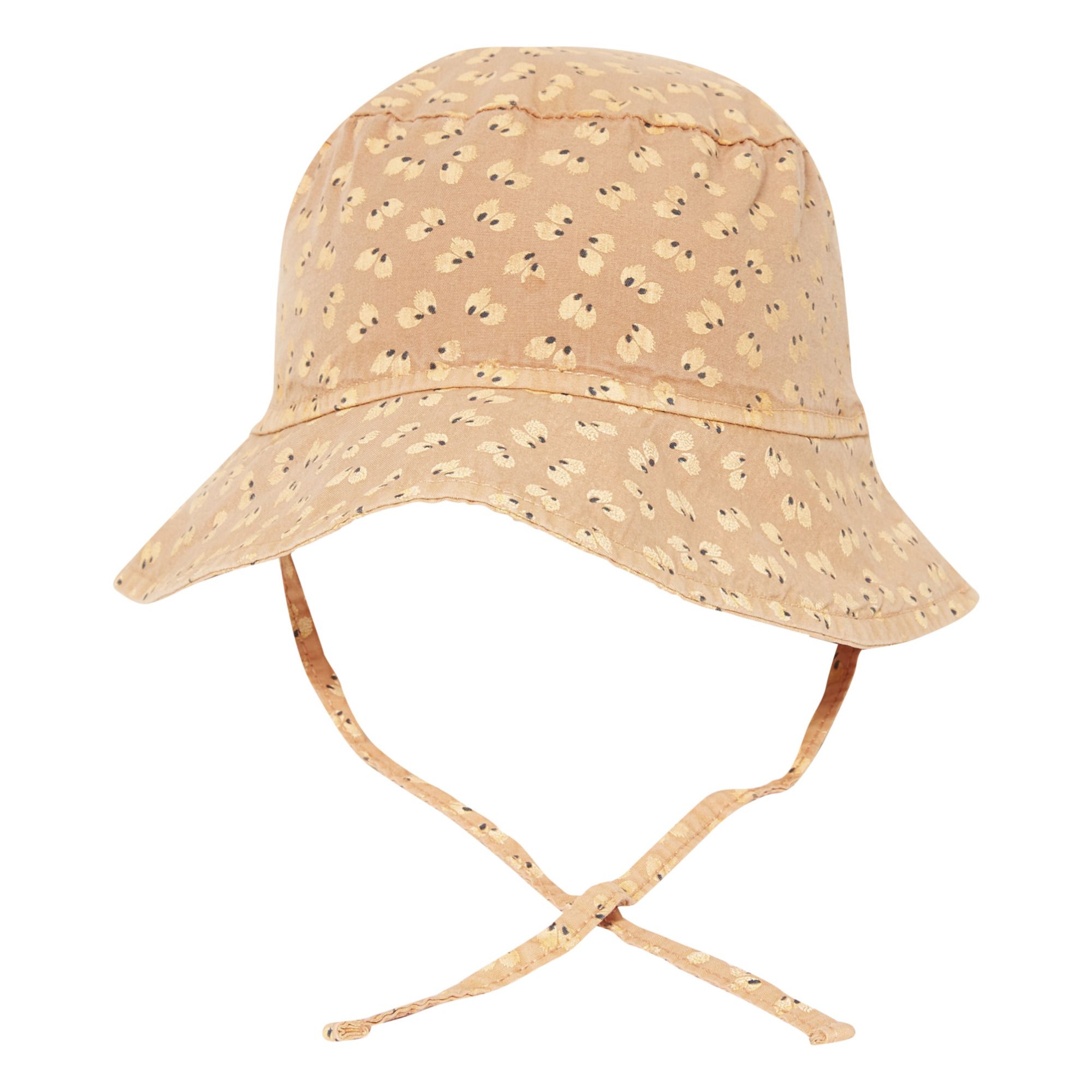 Buho - Chapeau Coton Bio Fleuri - Fille - Rose