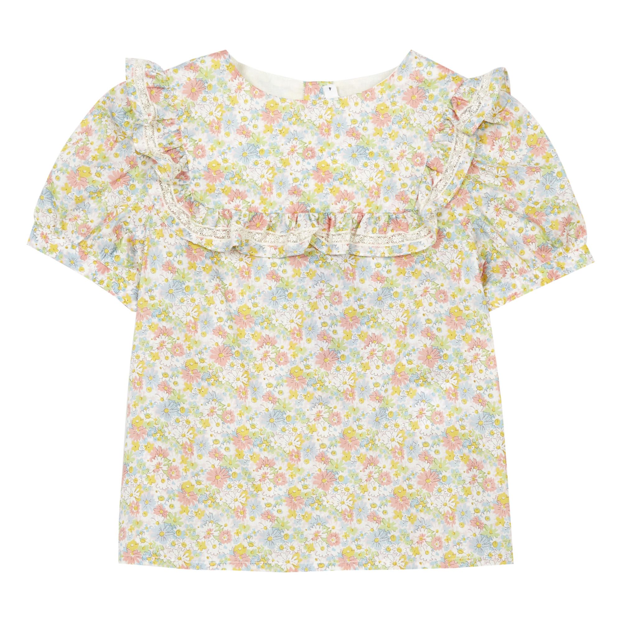 Bonpoint - Blouse Liberty Exclusif Bio Sateen - Fille - Rose