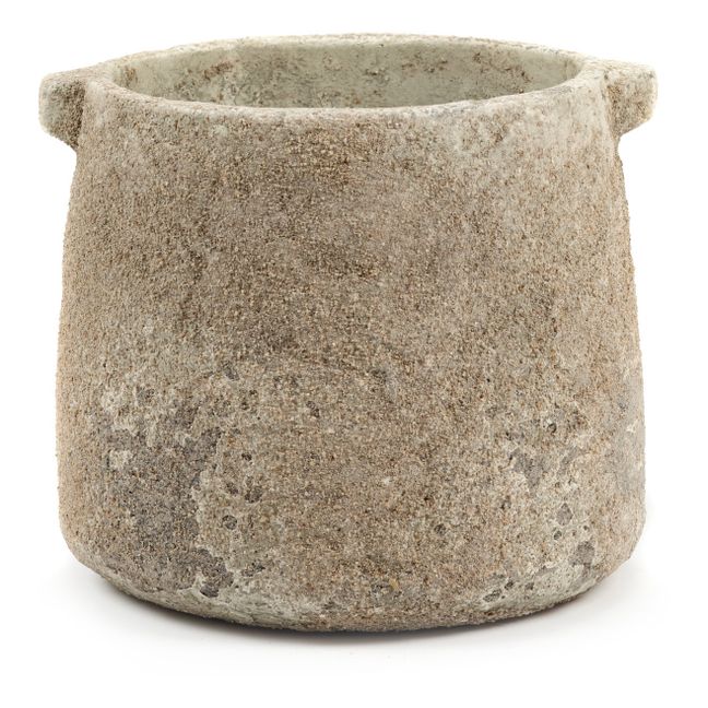 Pot en faïence | Beige cérusé