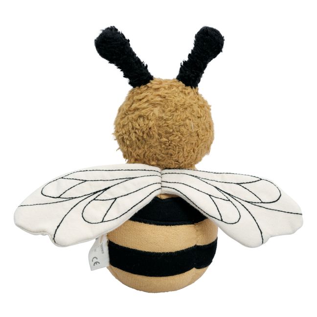 Stehaufmännchen aus Bio-Baumwolle Biene | Gelb
