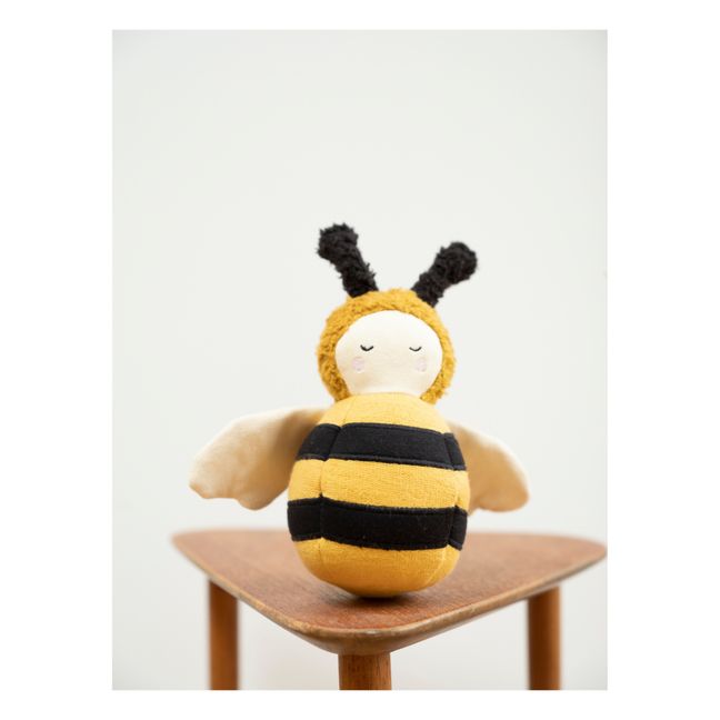 Organic Cotton Bee Roly-poly | Yellow