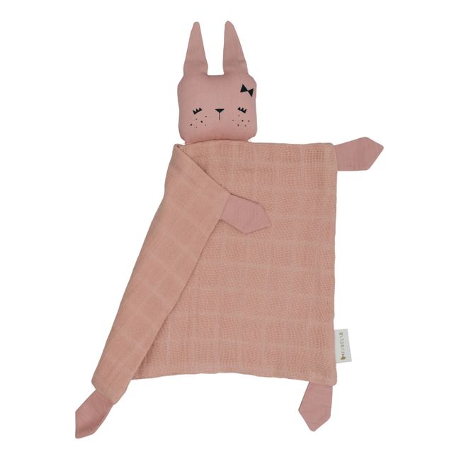 Organic Cotton Rabbit Comforter | Dusty Pink