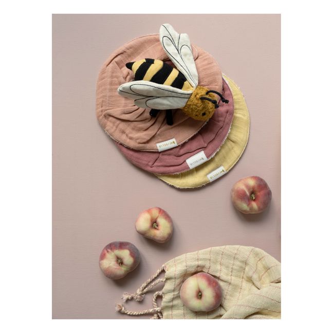 Organic Cotton Bee Rattle  | Yellow