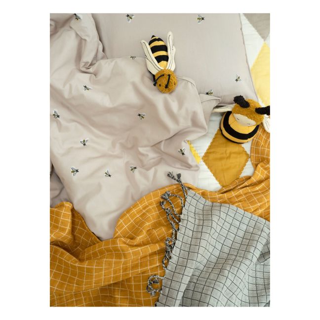 Organic Cotton Bee Rattle  | Yellow