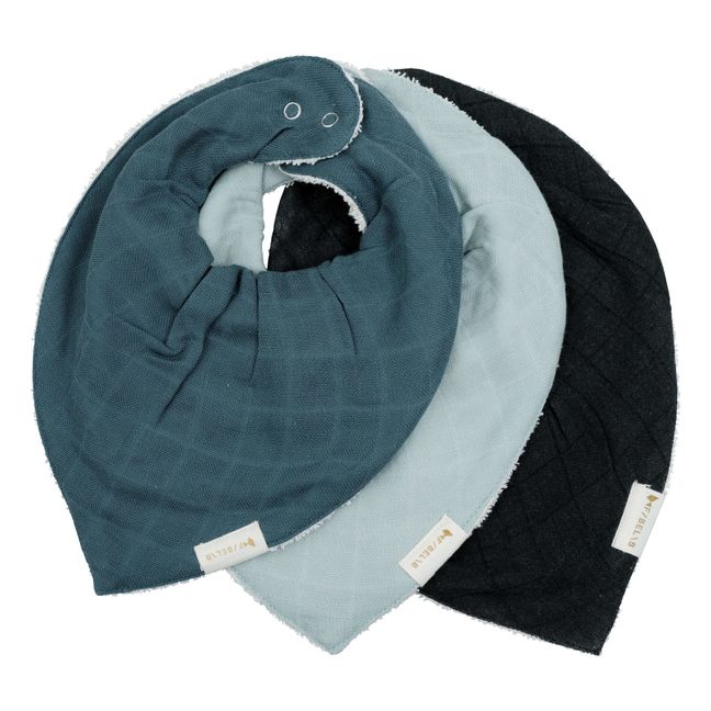 Baberos Bandana Moon de algodón orgánico - Set de 3