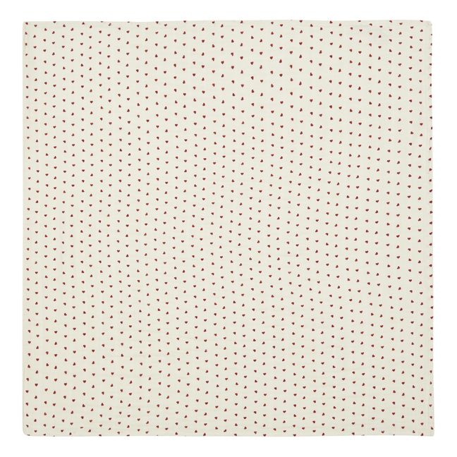 Small Double Cotton Muslin Poppy Swaddling Cloth | Red