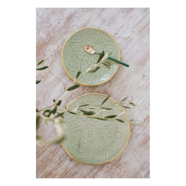 Imprint Plate | Almond green